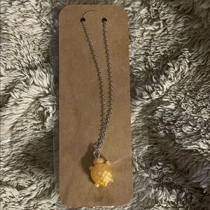 Yellow Turtle Pendant Necklace